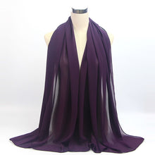 Load image into Gallery viewer, Red &amp; Purple Chiffon Hijabs
