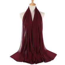 Load image into Gallery viewer, Red &amp; Purple Chiffon Hijabs
