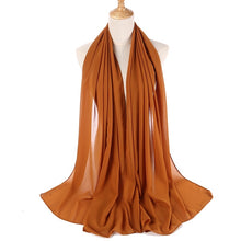 Load image into Gallery viewer, Orange &amp; Yellow Chiffon Hijabs
