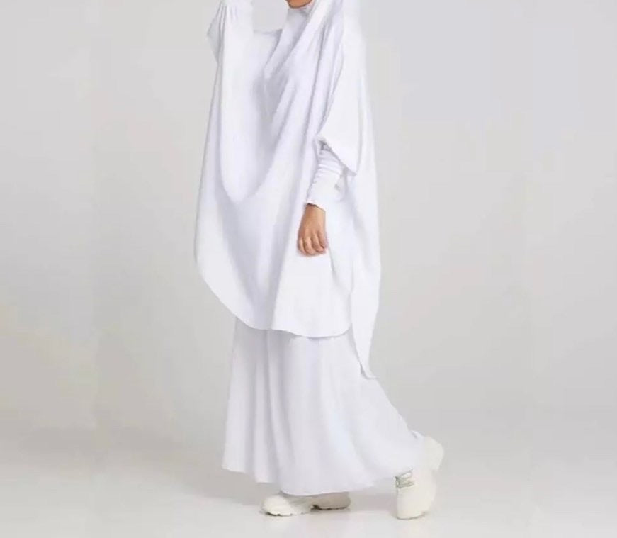 White 2 Piece Jilbab Set